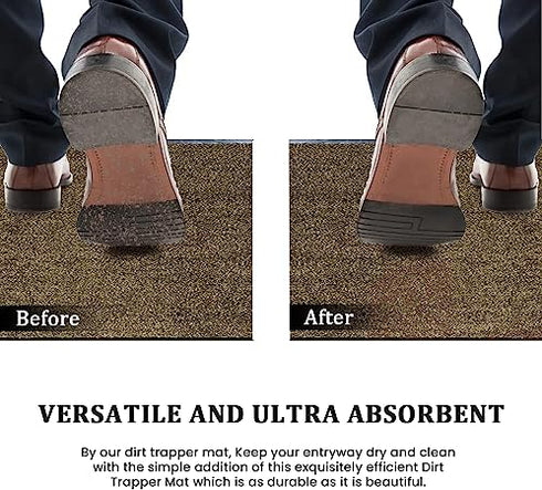 Wash & Clean Door Mat - Grey